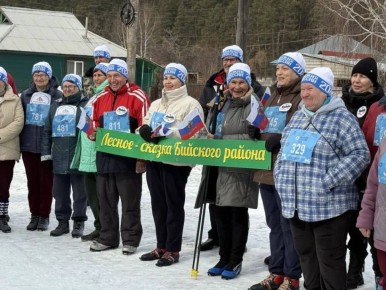 В селе Енисейское Бийского района прошла «Лыжня здоровья 55+»