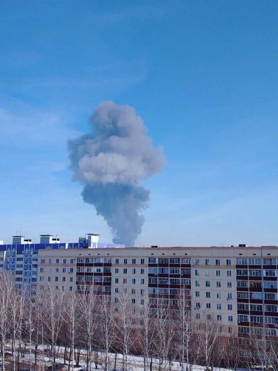 Пожар произошел на территории завода "Нижнекамскнефтехим" в Татарстане