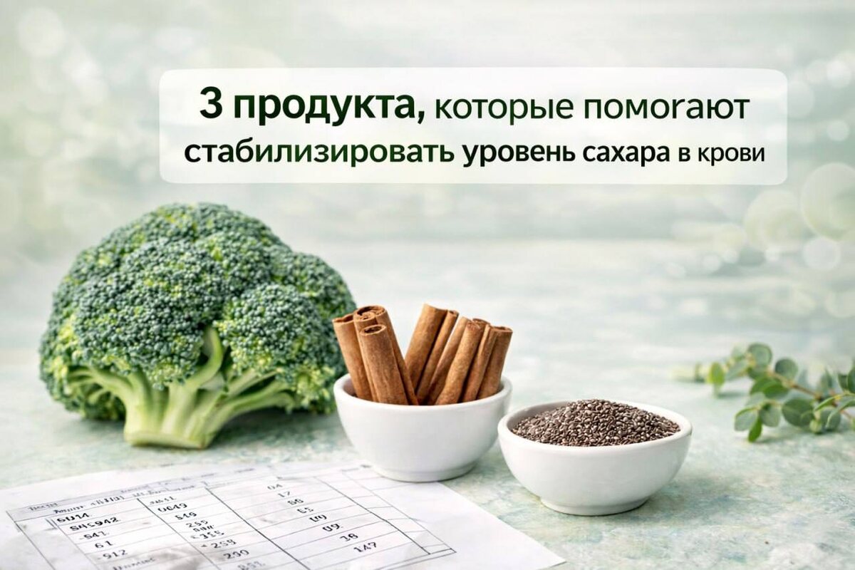 Три продукта, которые помогут стабилизировать уровень сахара в крови