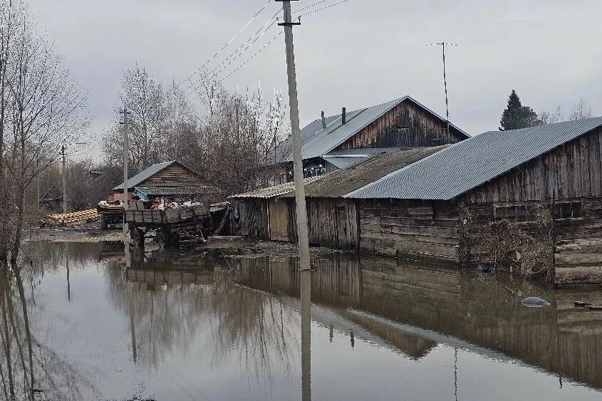 Постельное белье пострадавшим от паводка и обход домов – алтайские депутаты побывали в поселке в Бийском районе, еще недавно стоявшим в воде