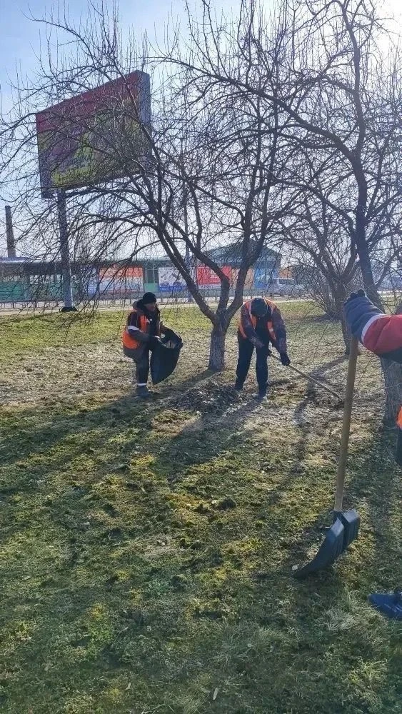 Весенние субботники проходят в Бийске Весенние субботники проходят в Бийске