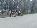 В Бийске продолжаются работы по благоустройству городских территорий и ремонту дорог