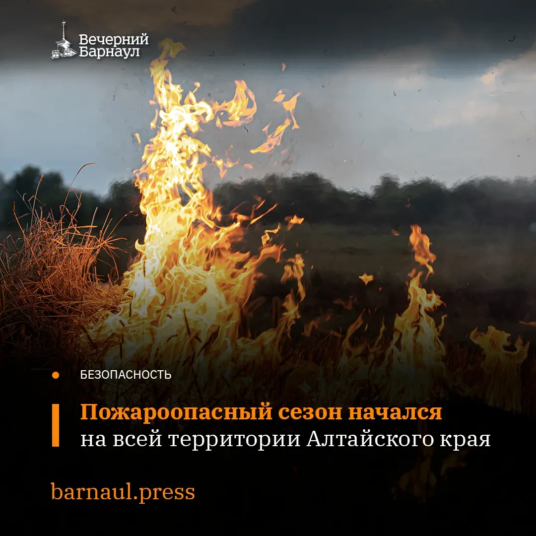 16 апреля 2026 года действие пожароопасного сезона распространилось на всю территорию Алтайского края