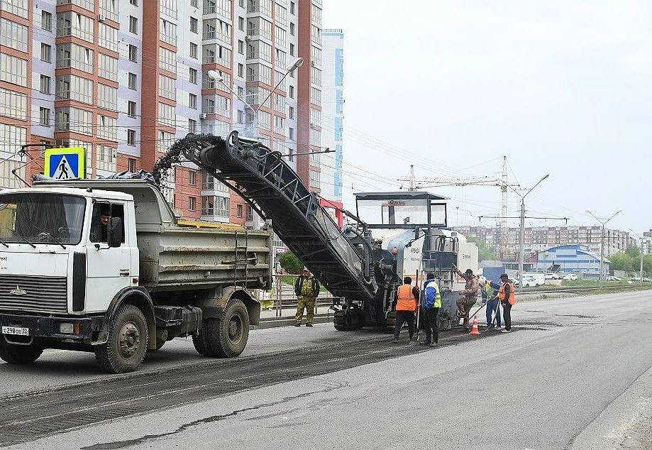 В Барнауле начали ремонтировать улицу Попова за 112,3 млн рублей