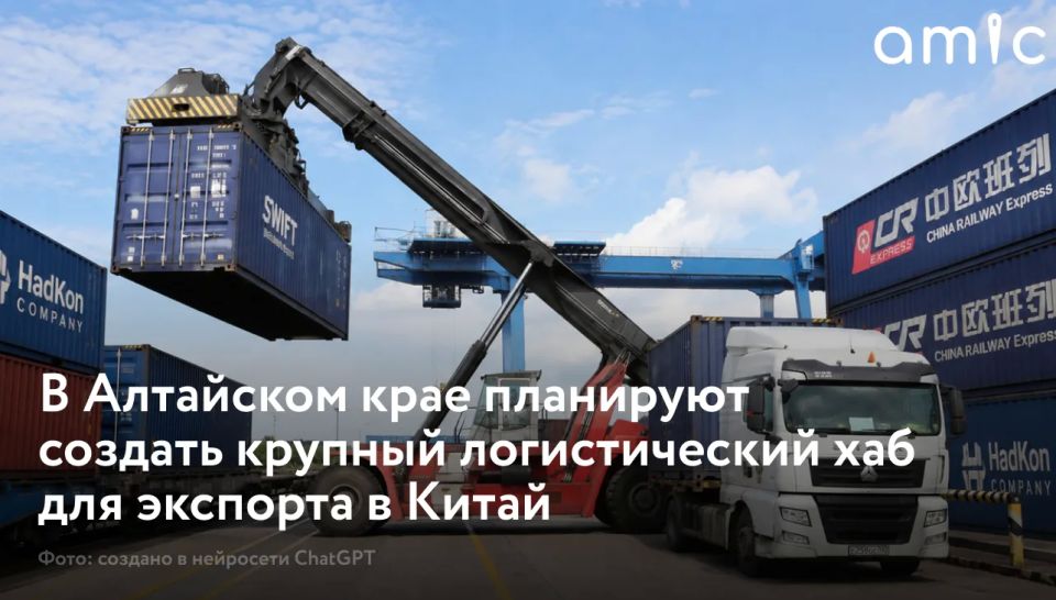 Крупный логистический хаб для железнодорожных контейнерных перевозок может появиться в Алтайском крае