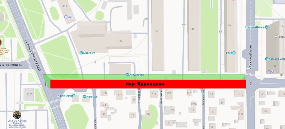 С 1 июня будет временно ограничено движение транспорта на участке переулка Ядринцева