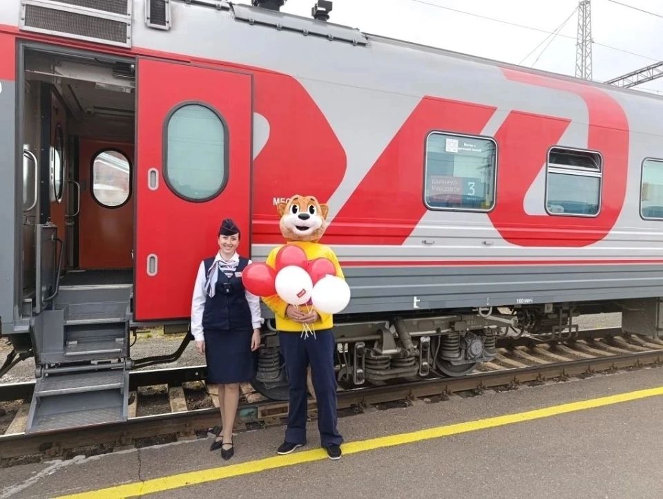 Вагон с детской игровой зоной запустили в составе пригородного поезда Барнаул –Рубцовск в Алтайском крае