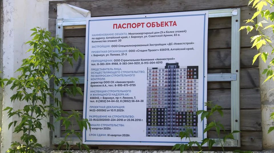 В Барнауле начали достраивать легендарный долгострой на улице Советской Армии, 83а В Барнауле начали достраивать легендарный долгострой на улице Советской Армии, 83а