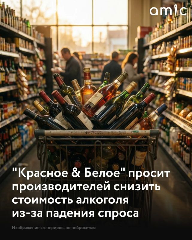 Сеть магазинов "Красное & Белое" попросила производителей алкоголя не пересматривать цены в сторону повышения, а по возможности снизить их. С начала 2026 года многие производители подняли стоимость своей продукции на 10–17%...
