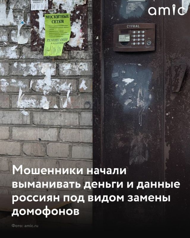 Россиян предупредили о новой схеме мошенничества, связанной с якобы предстоящей заменой домофонов в многоквартирных домах