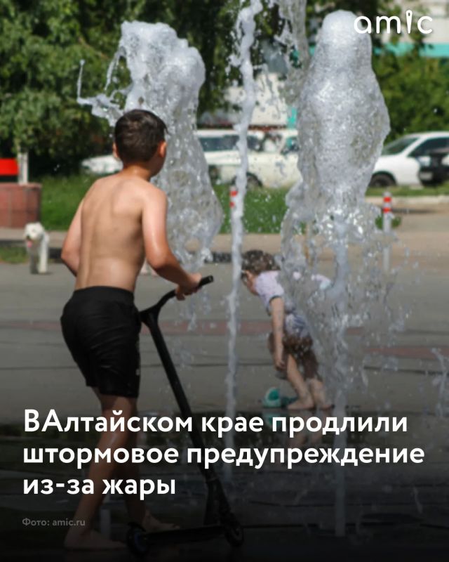 Жителям Алтайского края придется провести в условиях аномальной жары еще как минимум неделю