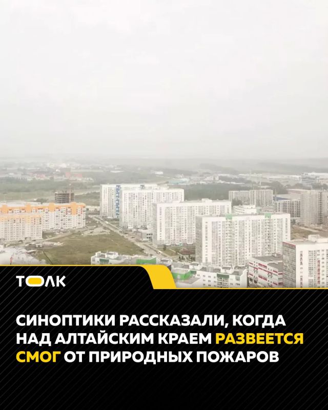 Синоптики рассказали, когда над Алтайским краем развеется смог от природных пожаров