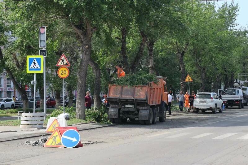Асфальт снимается, деревья стригутся Асфальт снимается, деревья стригутся
