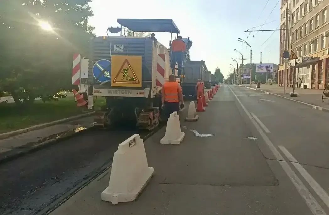 Масштабный ремонт проспекта Ленина начали в Барнауле Масштабный ремонт проспекта Ленина начали в Барнауле