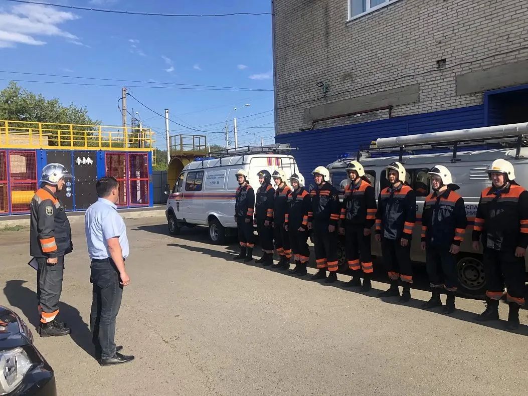 На промышленном предприятии Барнаула прошли учения городских спасателей