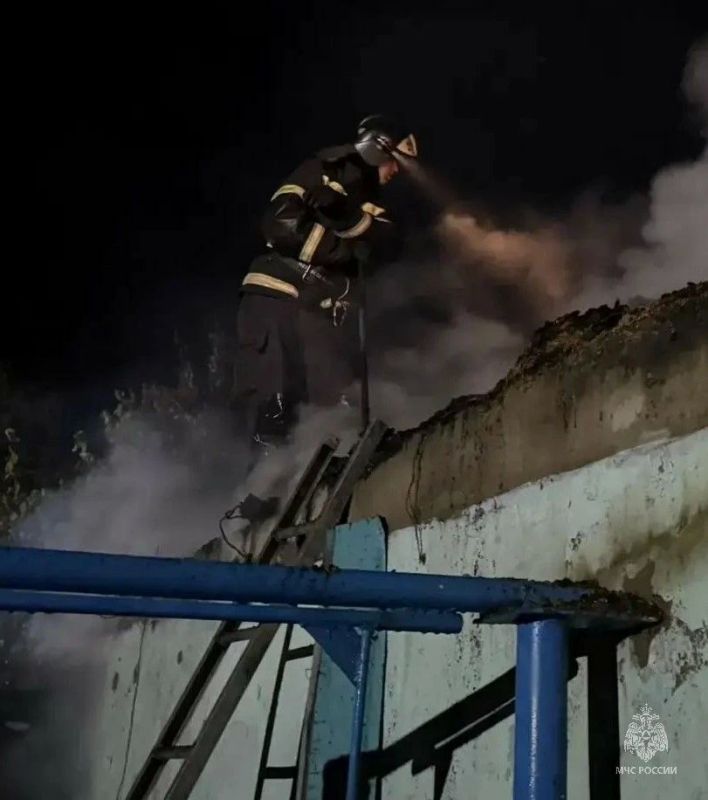 Ночной пожар в Зональном районе Ночной пожар в Зональном районе