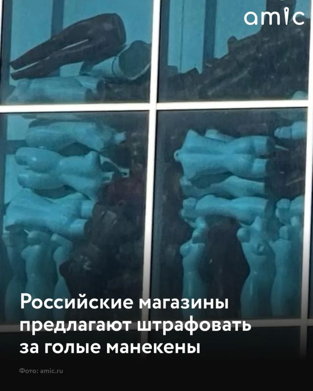 Владельцев российских магазинов предложили штрафовать за голые манекены на витринах