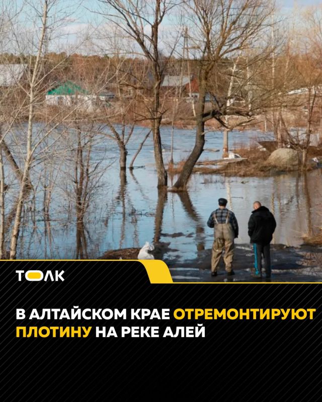 Плотину на реке Алей в Алтайском крае ждет ремонт почти на 800 тысяч рублей