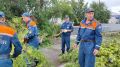 Кадры из райцентра Краснощёково, где накануне бушевала непогода