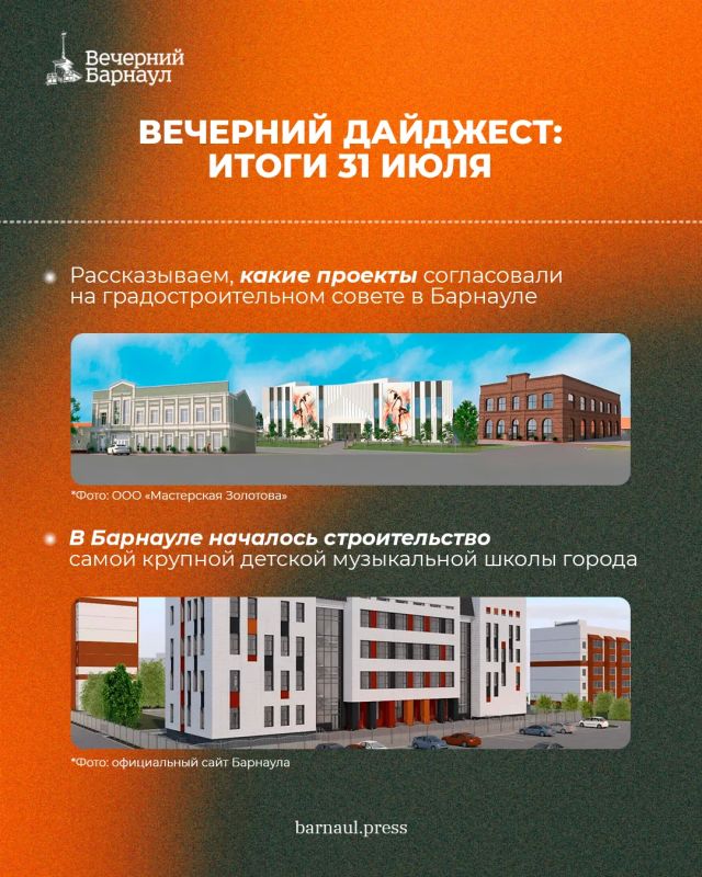 Строительство музыкальной школы, заседание градостроительного совета и «умная» спортивная площадка