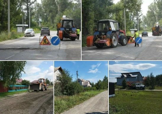 Комплекс работ по благоустройству провели в бийских посёлках