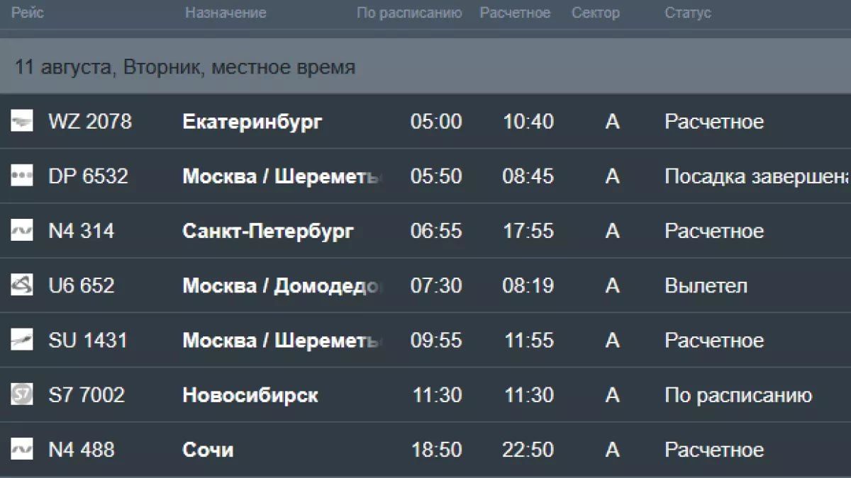 В барнаульском аэропорту задерживается ряд рейсов