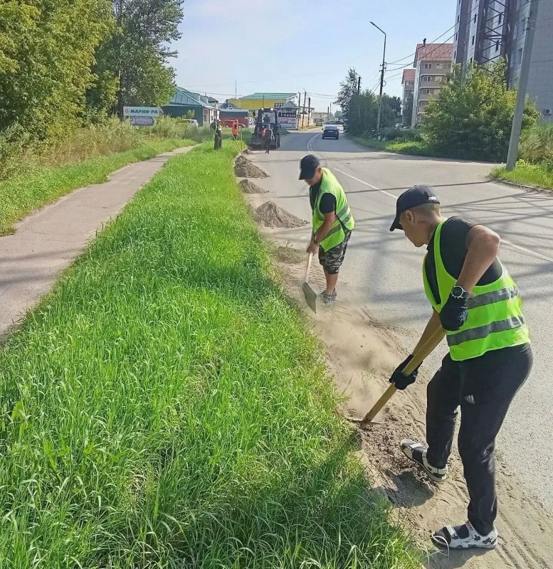 Какие работы по благоустройству на текущей неделе были выполнены в Бийске