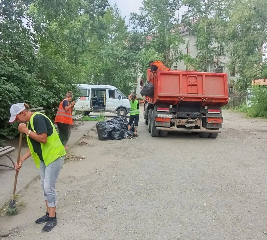 Какие работы по благоустройству на текущей неделе были выполнены в Бийске Какие работы по благоустройству на текущей неделе были выполнены в Бийске