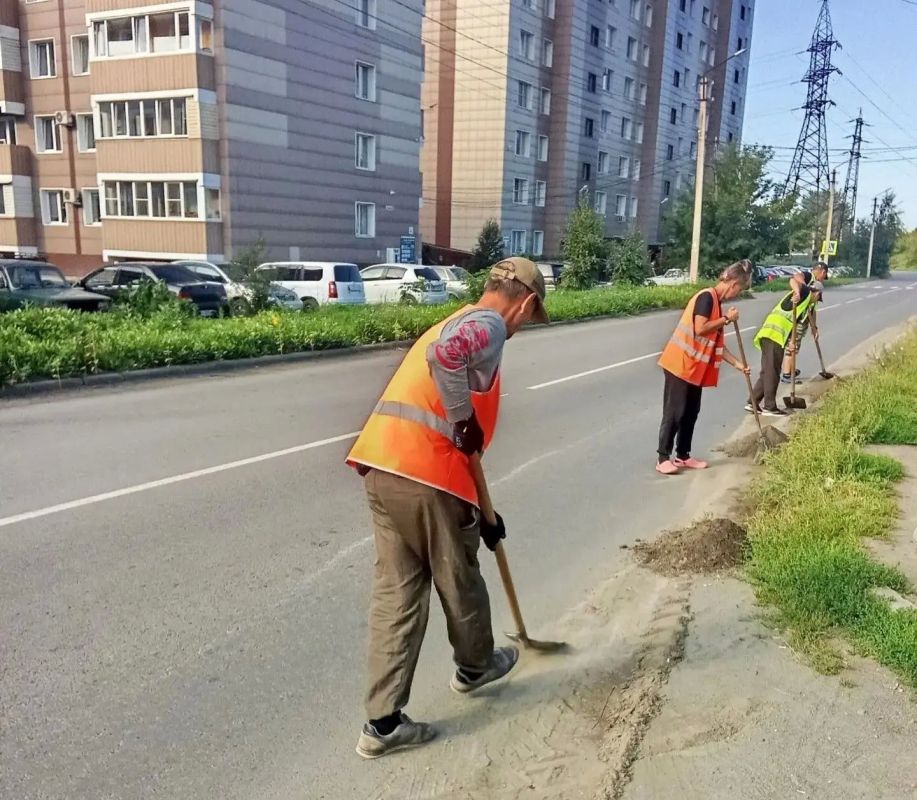 Какие работы по благоустройству на текущей неделе были выполнены в Бийске Какие работы по благоустройству на текущей неделе были выполнены в Бийске