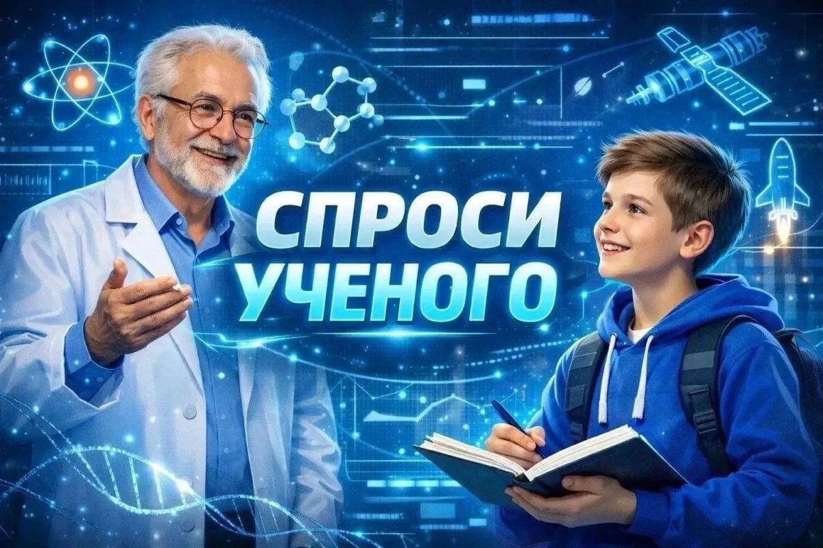 #Наука. В нашем образовательном проекте для школьников «Спроси учёного» юные исследователи могут напрямую задать вопросы настоящим учёным – сотрудникам вузов и научно-исследовательских институтов региона