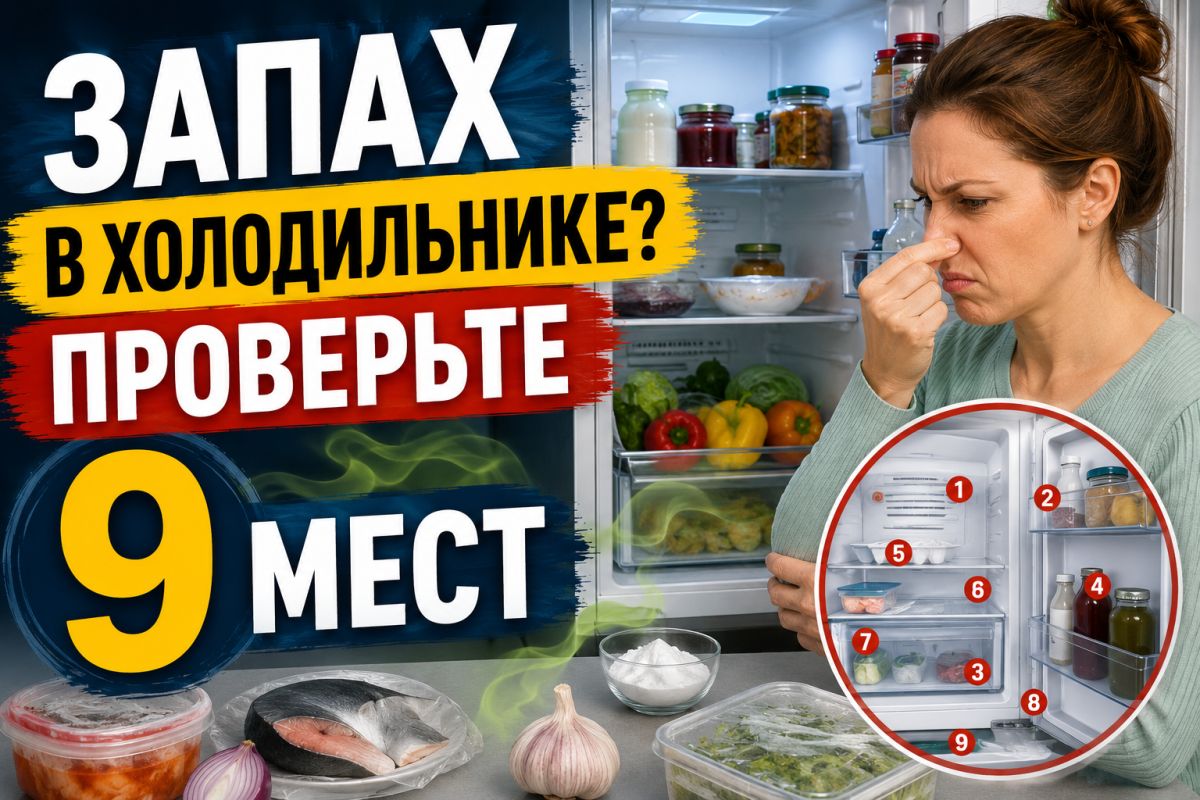 Холодильник снова пахнет? Проверьте эти 9 скрытых мест