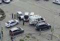 В центральной части Бийска произошло ДТП с участием 3-х автомобилей