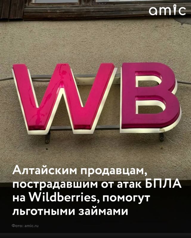Предприниматели Алтайского края, которые работают через Wildberries и понесли убытки из-за атак украинских беспилотников на логистические объекты маркетплейса, смогут воспользоваться льготным финансированием