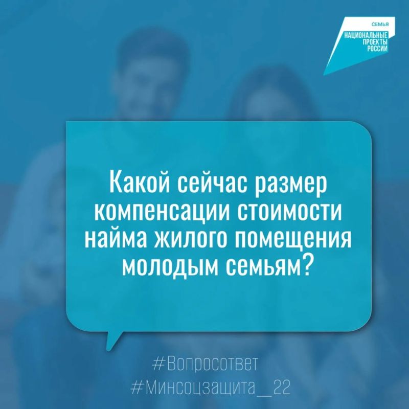 Какой сейчас размер компенсации стоимости найма жилого помещения молодым семьям?