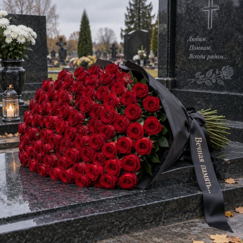 Жительница Петропавловского района украла розы с кладбища, чтобы устроить фотосессию