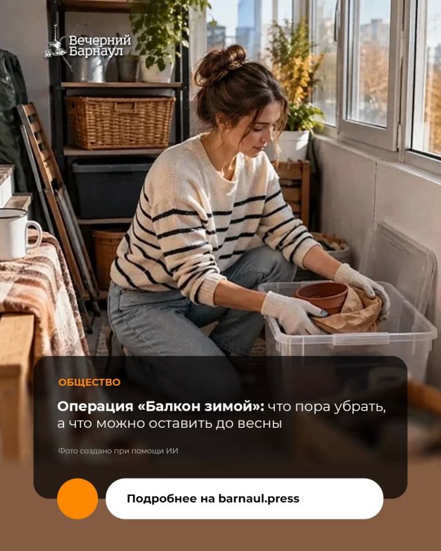 Осенью балкон часто превращается в промежуточную станцию между летом и зимой