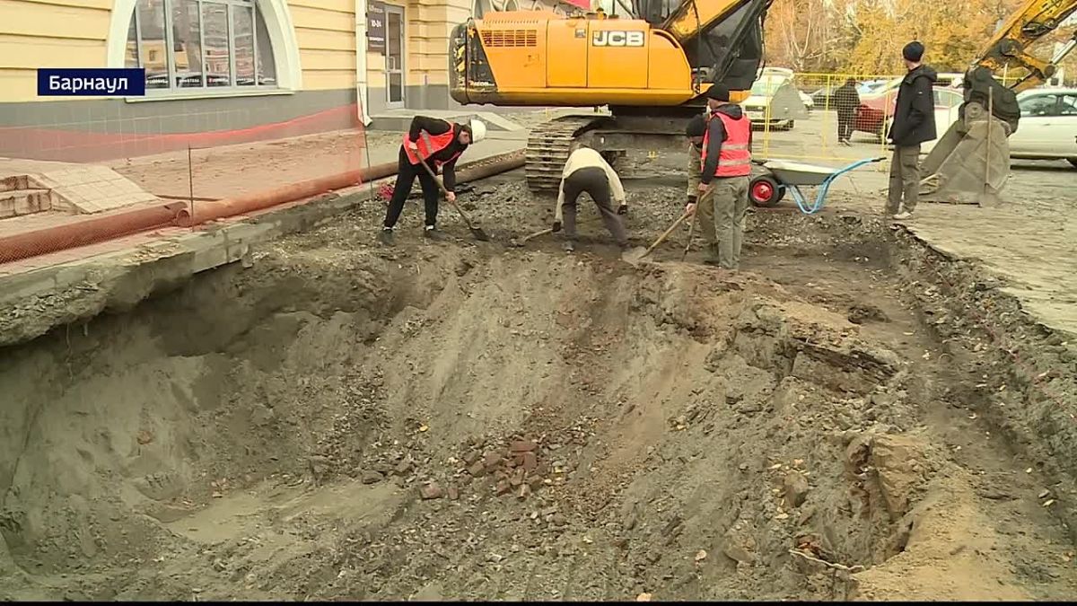 В Барнауле археологи приступили к раскопкам на улице Ползунова