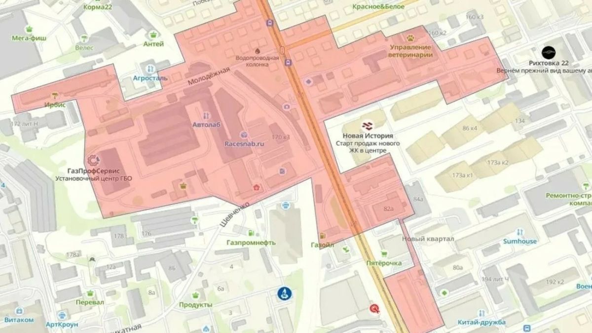 центре Барнауле на сутки отключили холодную воду
