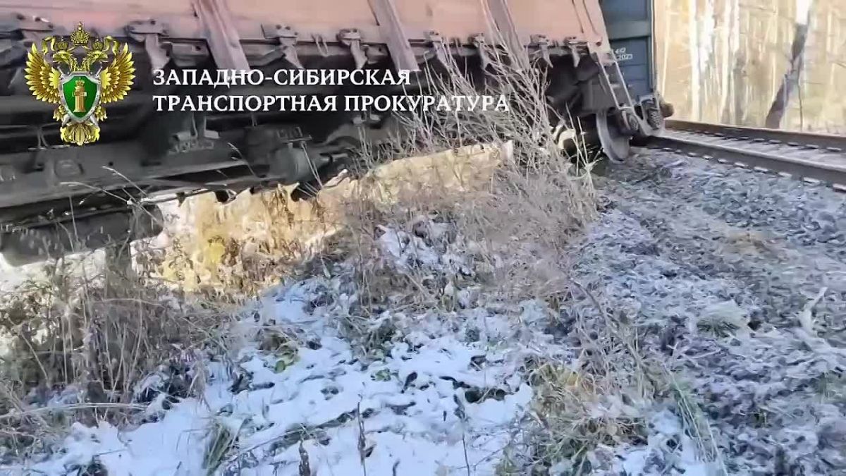 Четыре вагона сошли с рельсов в Новосибирской области