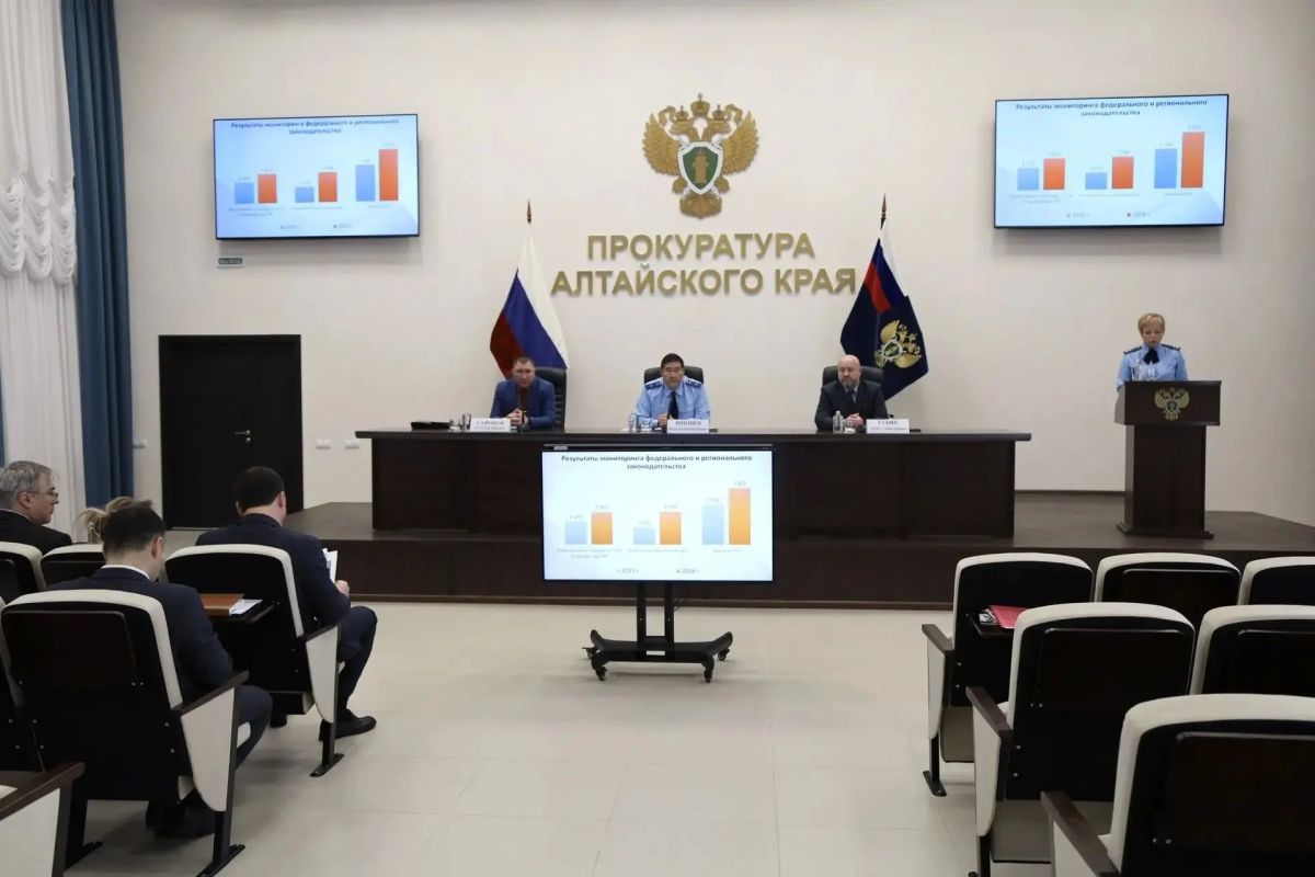 Под председательством первого заместителя прокурора Алтайского края Вячеслава Шипиева состоялось межведомственное совещание, на котором обсуждены вопросы формирования регионального и муниципального нормотворчества Под председательством первого заместителя прокурора Алтайского края Вячеслава Шипиева состоялось межведомственное совещание, на котором обсуждены вопросы формирования регионального и муниципального нормотворчества