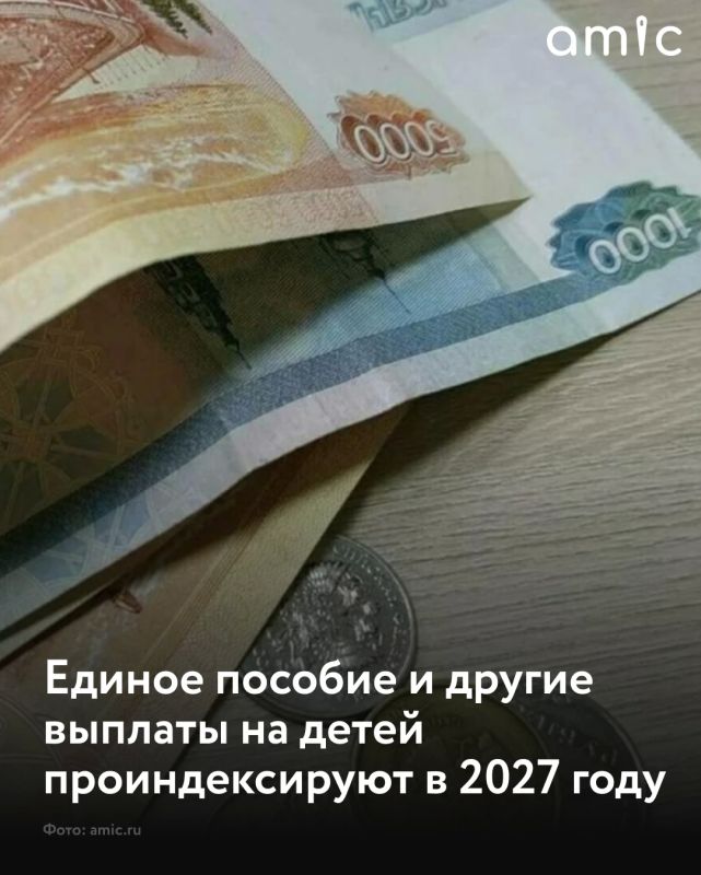 В 2027 году ожидается рост ряда социальных выплат