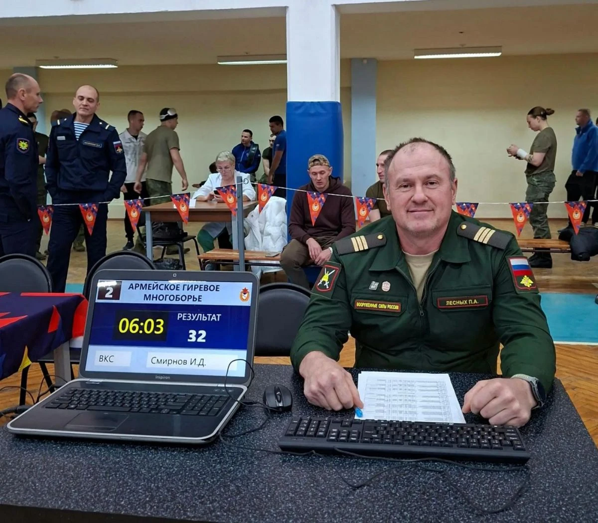 Павел Лесных завоевал серебро Кубка Вооружённых сил России по армейскому гиревому многоборью