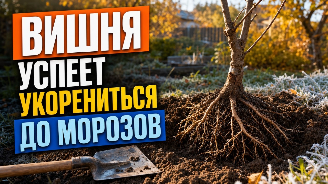Осенняя посадка вишни: как понять, что саженец успеет прижиться до морозов