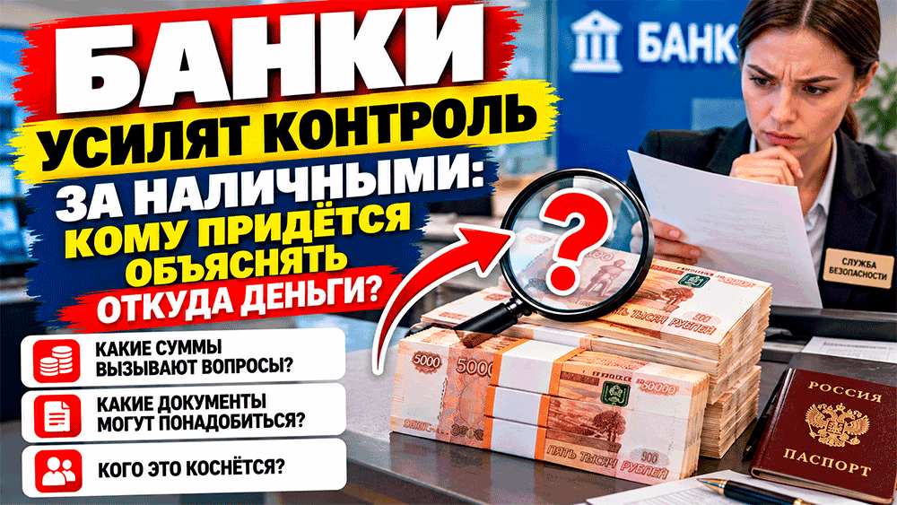 Внесли крупную сумму наличными? Почему банк может спросить, откуда деньги